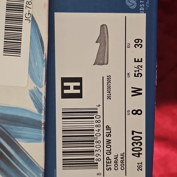 Cloudsteppers by Clarks Step Glow Slip Ons in Coral Size 8 W - Picture 5 of 5